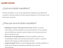 Tablet Screenshot of mandelico.com